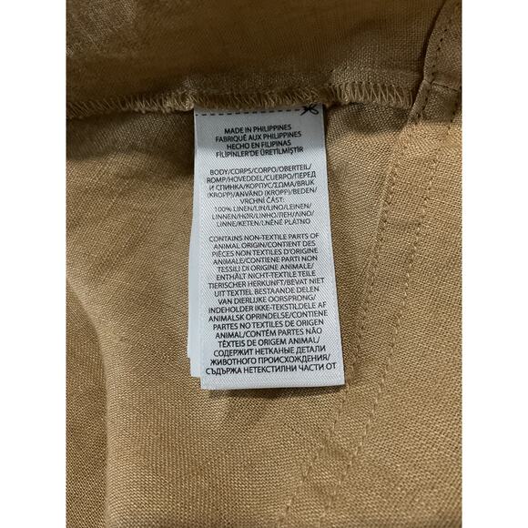 Ralph Lauren Belted Polo Tan Midi Shirtdress Size 2 NWT - Picture 6 of 6